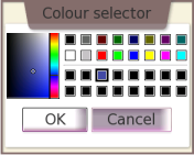 Advanced mode of the HildonColorSelector