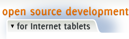 open source development for internet tablets